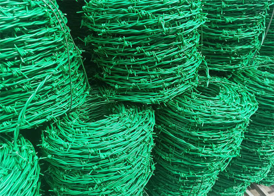 Eénstrengige prikkeldraad PVC bedekt gegalvaniseerd staalmateriaal